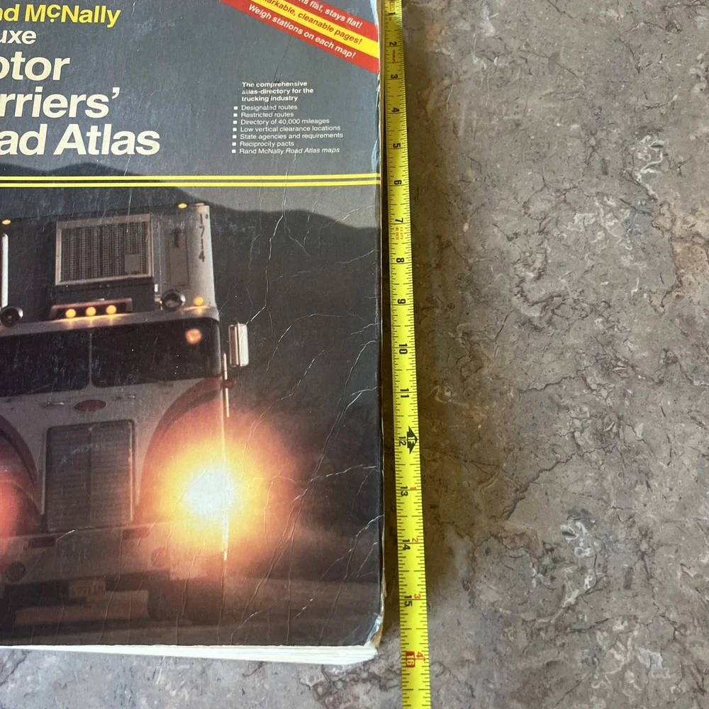 Rand McNally 1988 Deluxe Motor Carriers' Road Atlas United States Canada Mexico